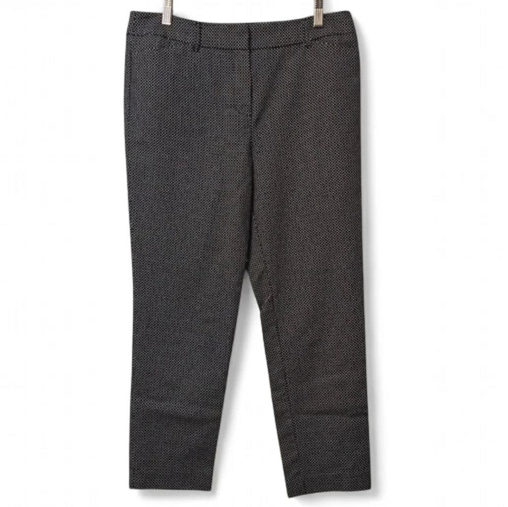 Liz Claiborne Career Classic Emma Ankle Pants‎ Black White Checkered Size 6